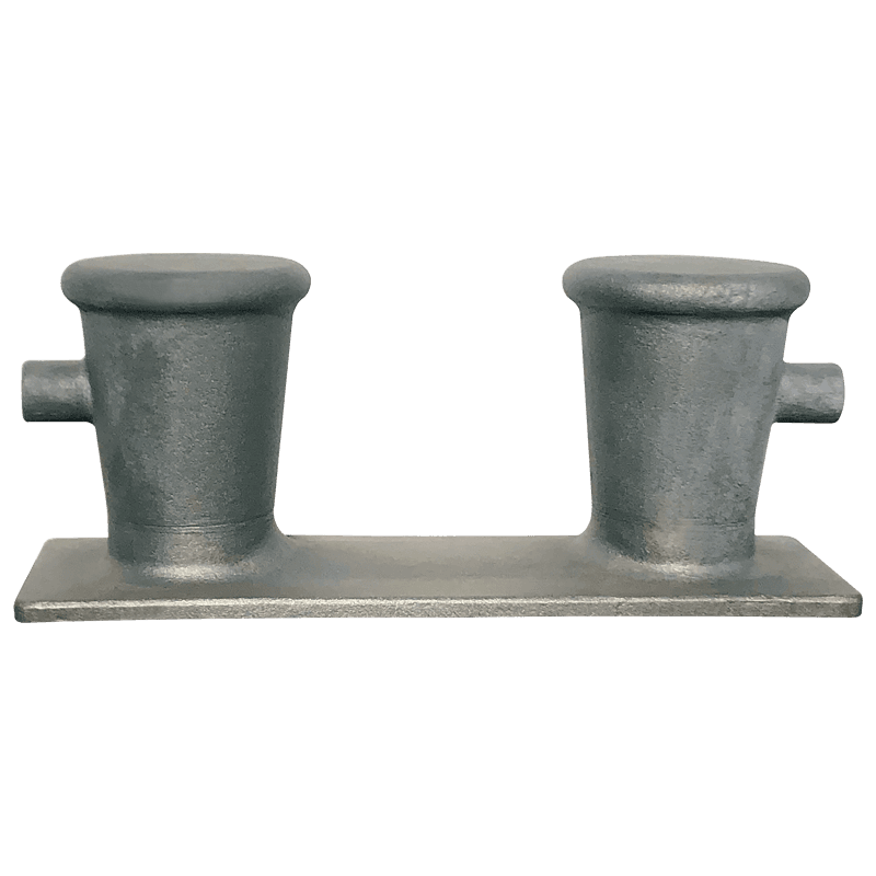 10" Cast Steel Double Bitt Mooring Bollard with Horns (Model #ICF-40A)