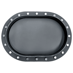 15" x 23" Multi-Bolt Raised Manhole (Model #MB501-1523A) - Painted Steel